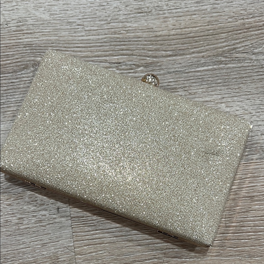 Badgley Mischka Shimmering Gold Clutch